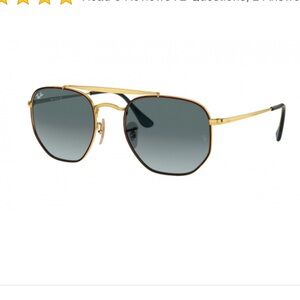 RayBan the Marshall sunglasses. Color:  Havana/blue gradient